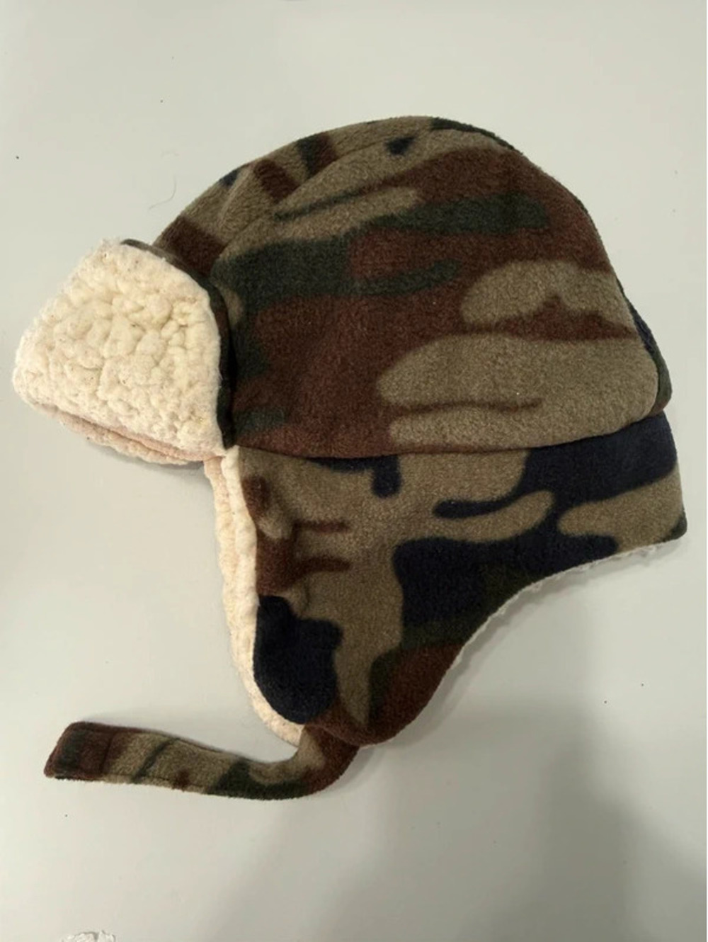 Toddler Boys Camouflage Fleece Trapper Hat